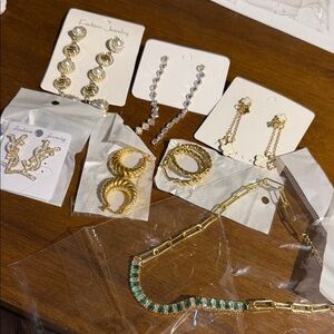 14k golden plated jewelry bundle
